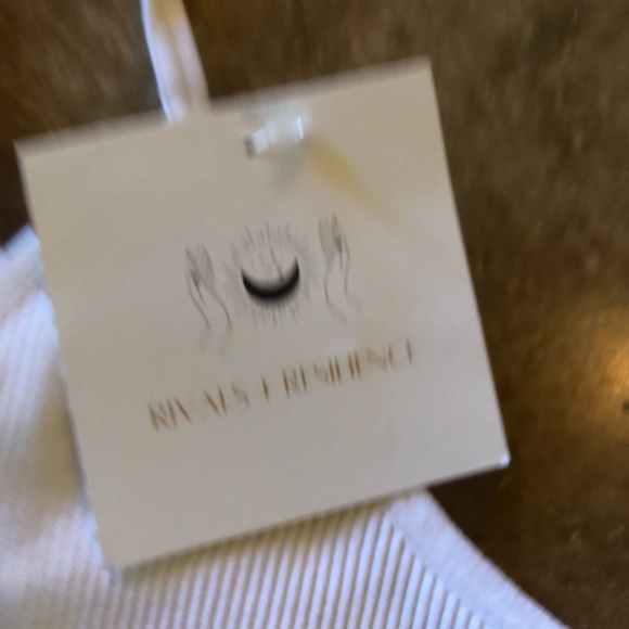 NWT white flower bloom tattoo mesh bralette - Picture 6 of 8